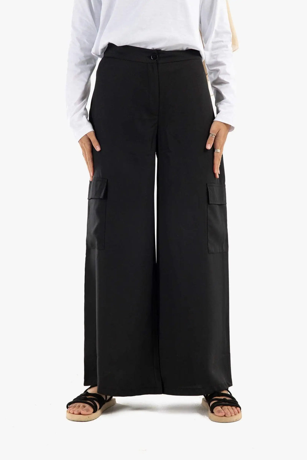 Satin Cargo Pants - Carina - كارينا