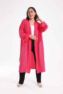 Self Pattern Open Front Kimono - Carina - كارينا