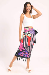 Side Tie Knot Beach Skirt - Carina - كارينا