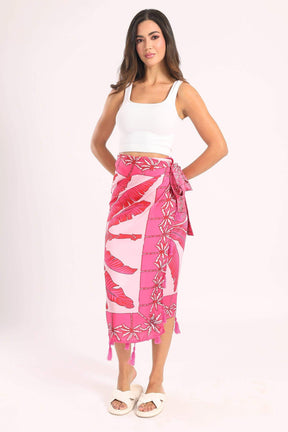 Side Tie Knot Beach Skirt - Carina - كارينا