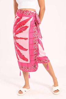 Side Tie Knot Beach Skirt - Carina - كارينا