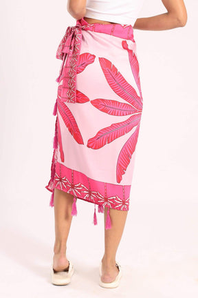 Side Tie Knot Beach Skirt - Carina - كارينا