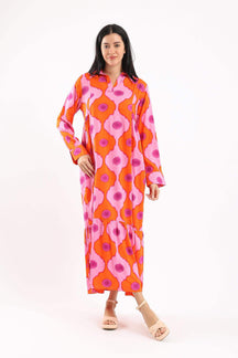 Single Tier Printed Dress - Carina - كارينا