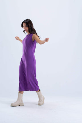 Sleeveless Wool Lounge Dress - Carina - كارينا