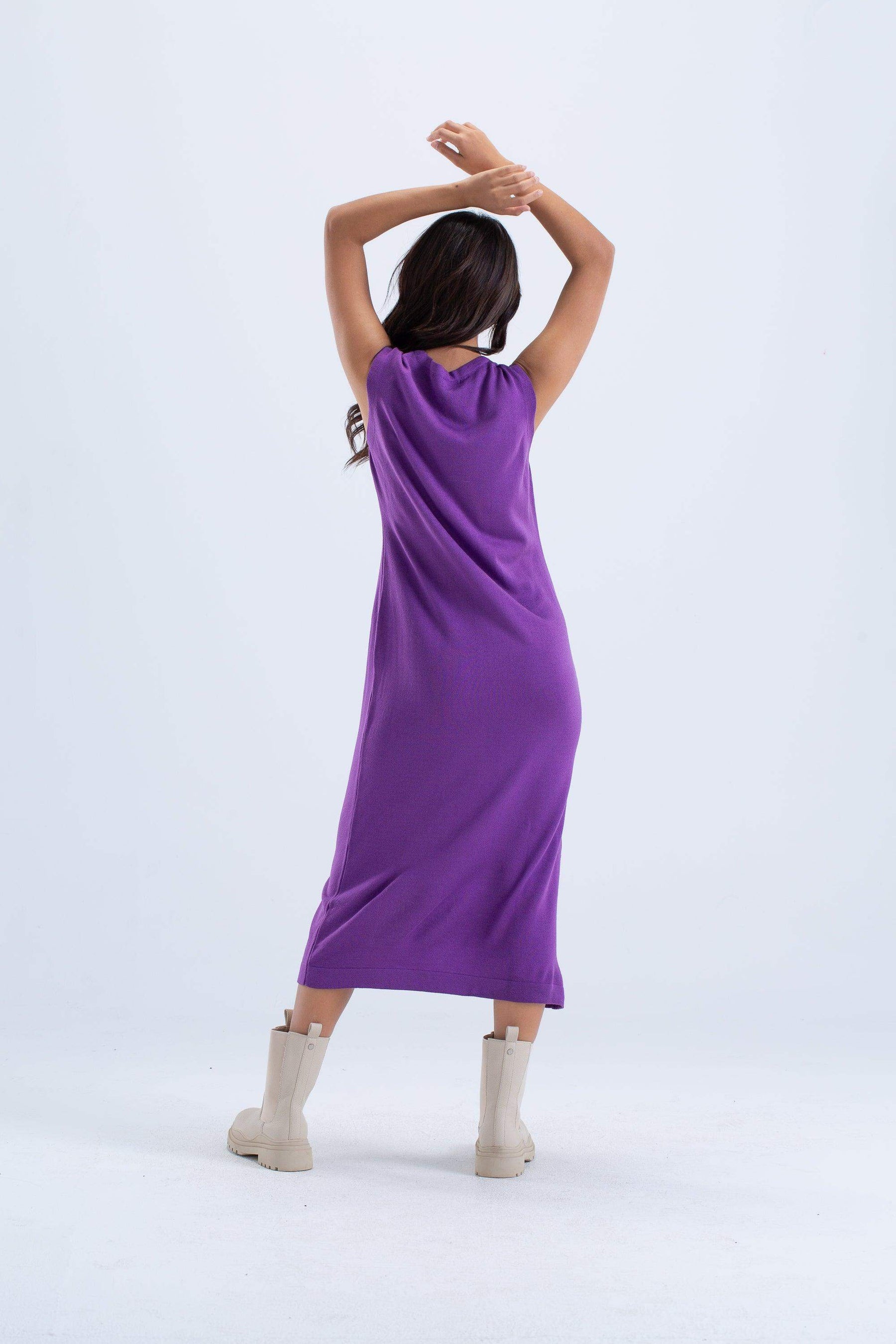 Sleeveless Wool Lounge Dress - Carina - كارينا