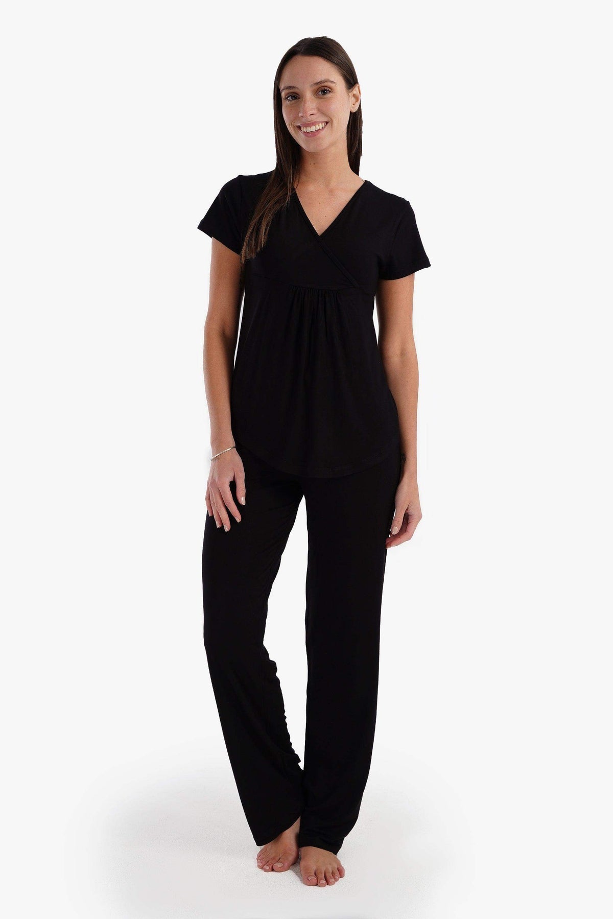 Solid Pattern Pyjama Set - Carina - كارينا