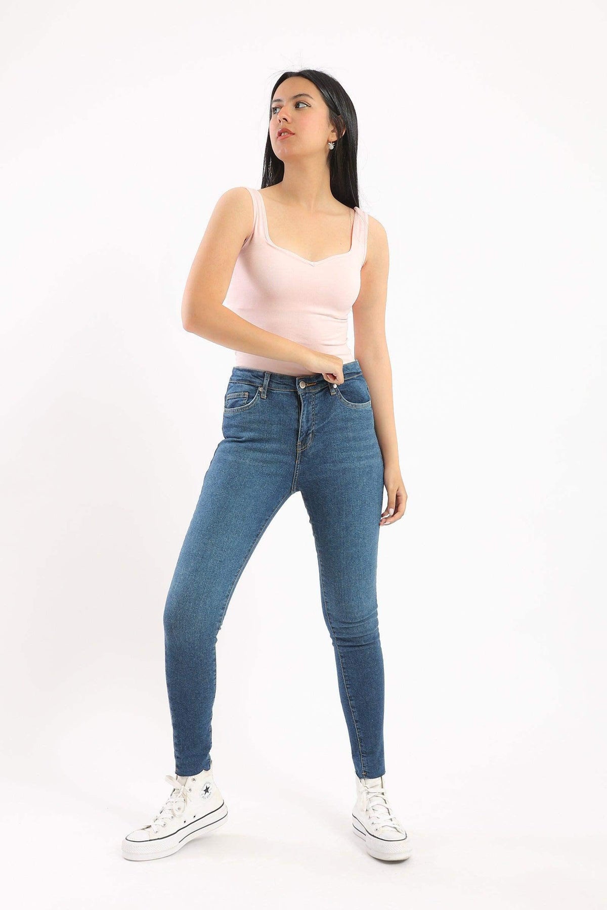 Sweetheart Neck Sleeveless Top - Carina - كارينا