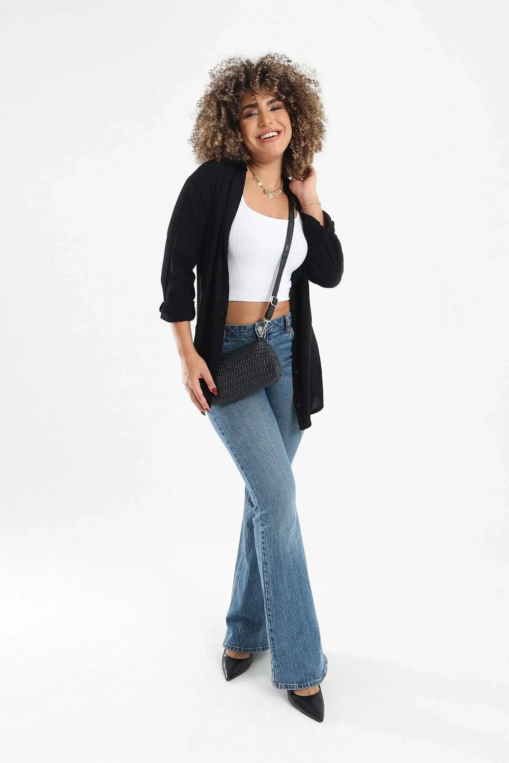 Tencel Shirt with Round Hem - Carina - كارينا