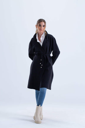 Trench Coat with Adjustable Belt - Carina - كارينا