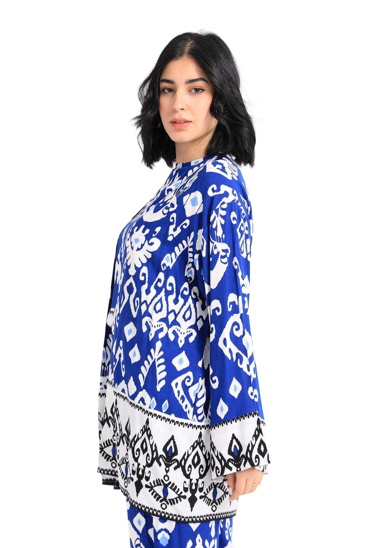 Tribe Pattern Lightweight Kimono - Carina - كارينا