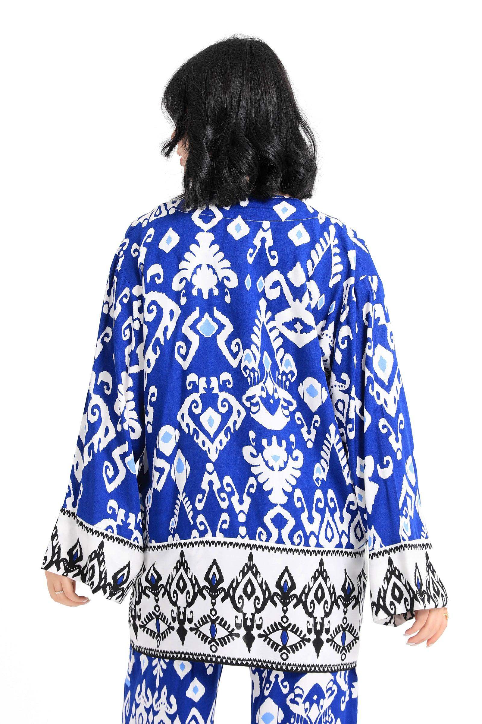 Tribe Pattern Lightweight Kimono - Carina - كارينا