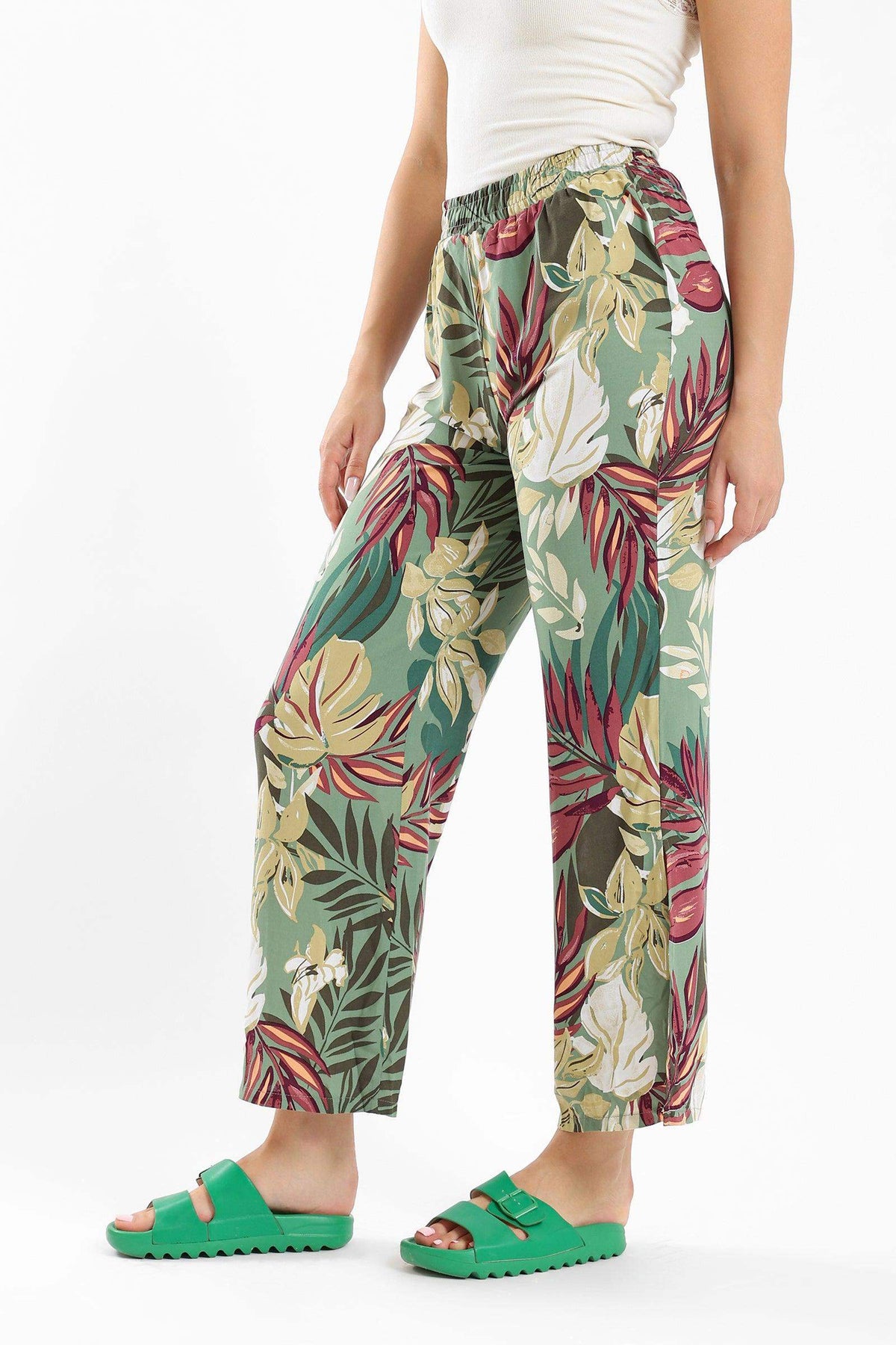Tropical Print Pyjama Pants - Carina - كارينا