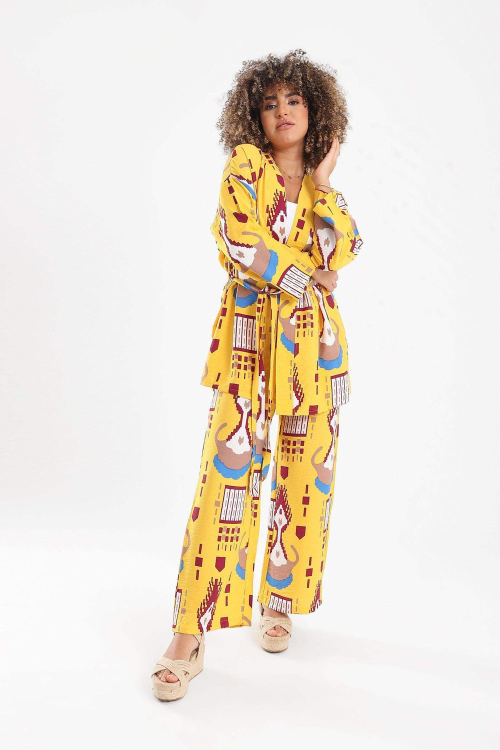 Viscose All Over Print Kimono - Carina - كارينا