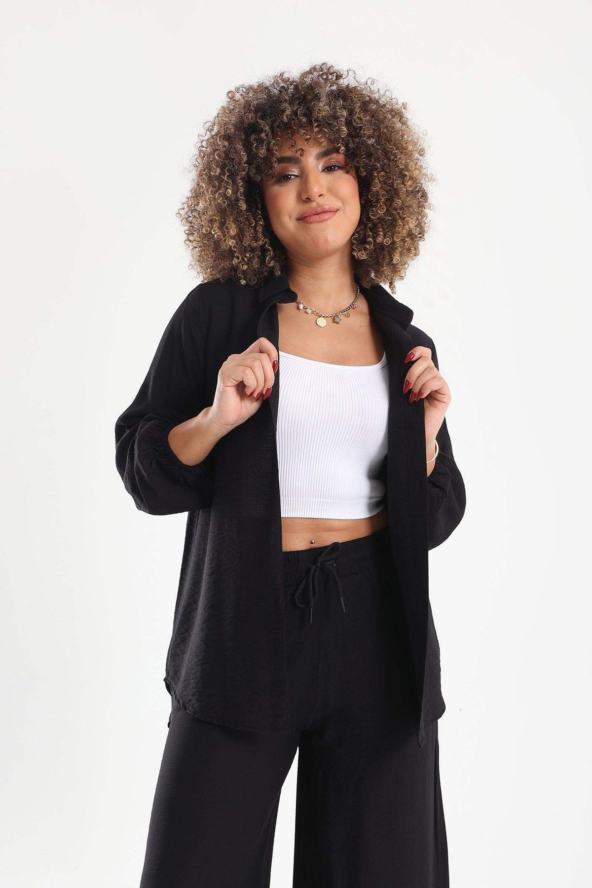 Viscose Asymmetrical Shirt - Carina - كارينا