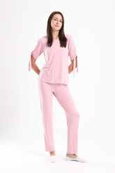 Viscose Plain Pyjama Set - Carina - كارينا