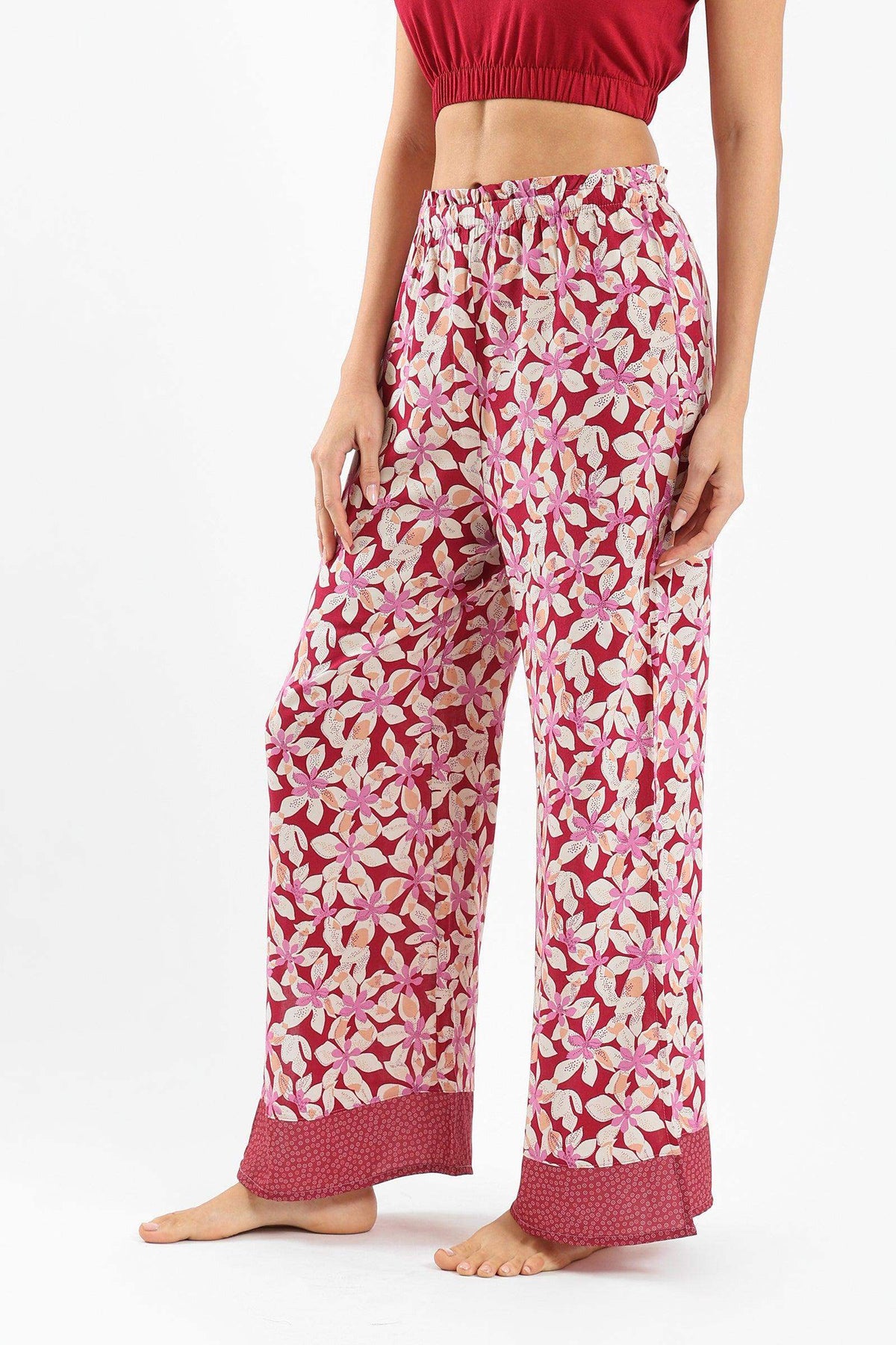 Viscose Printed Pyjama Pants - Carina - كارينا