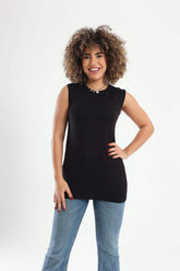 Viscose Sleeveless Top - Carina - كارينا