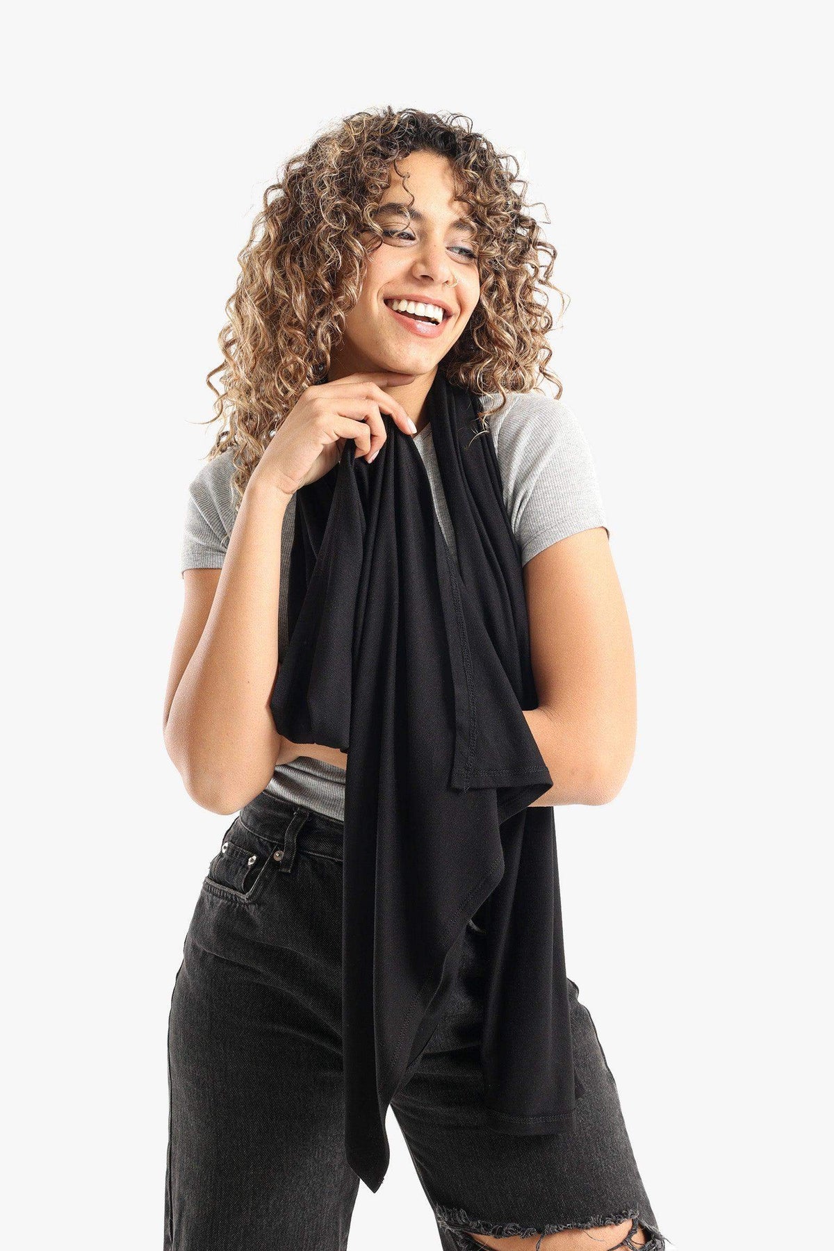 Viscose Solid Scarf - Carina - كارينا