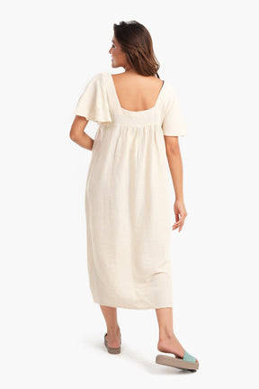 Viscose Square Neck Nightgown - Carina - كارينا