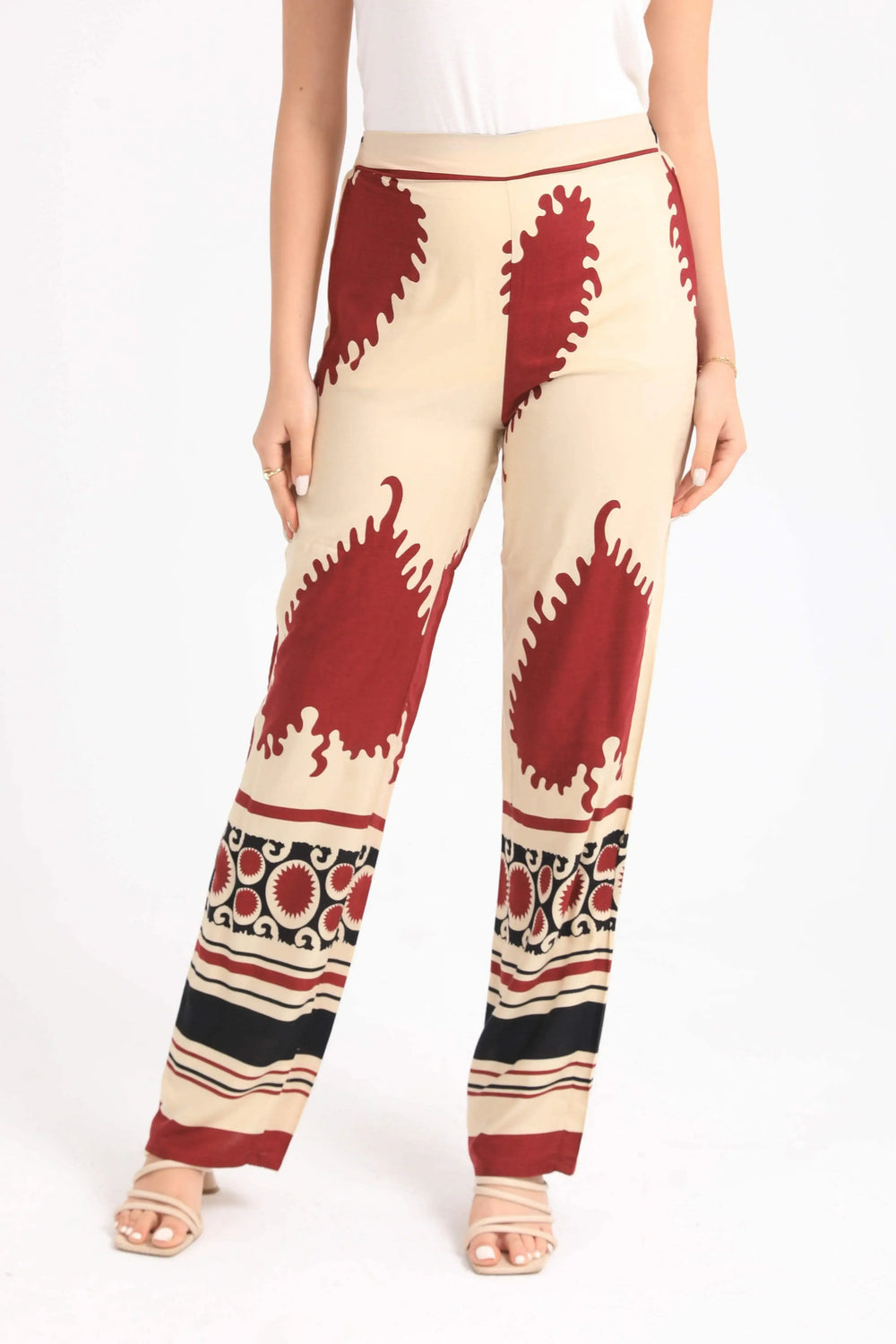 Viscose Straight Cut Pants - Carina - كارينا