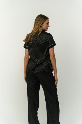 Jacquard V-Neck Pyjama Set