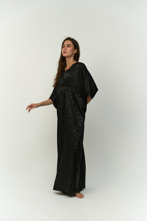 Satin Jacquard Long Nightgown