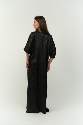 Satin Jacquard Long Nightgown