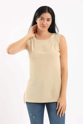 Wide Strap Sleeveless Top - Carina - كارينا