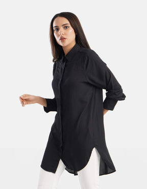 Asymmetrical Relaxed Fit Shirt - Carina - كارينا