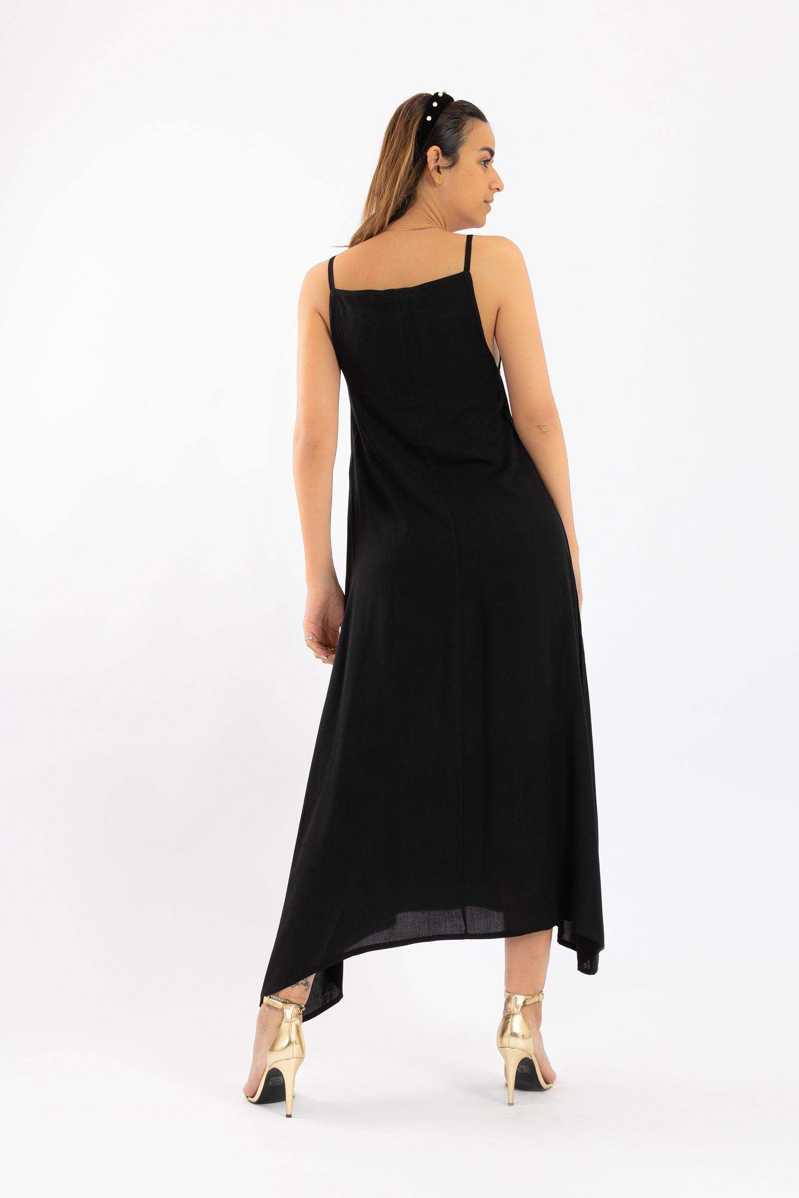 Asymmetrical Sleeveless Dress - Carina - كارينا