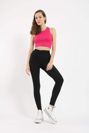 Black Slim Leggings - Carina - كارينا