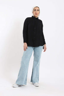 Button Closure Lounge Shirt - Carina - كارينا