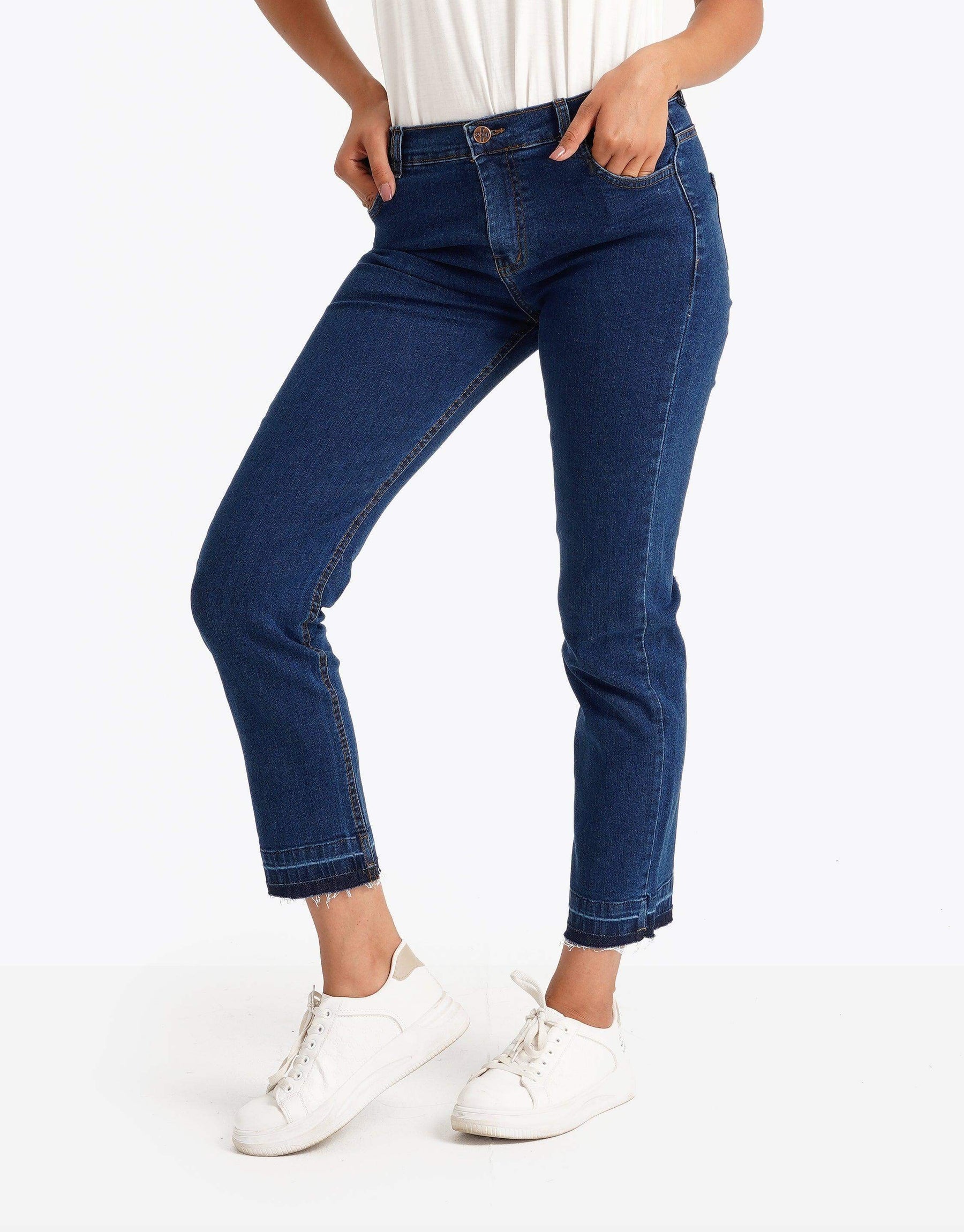 Casual regular waist Jeans pants - Carina - كارينا
