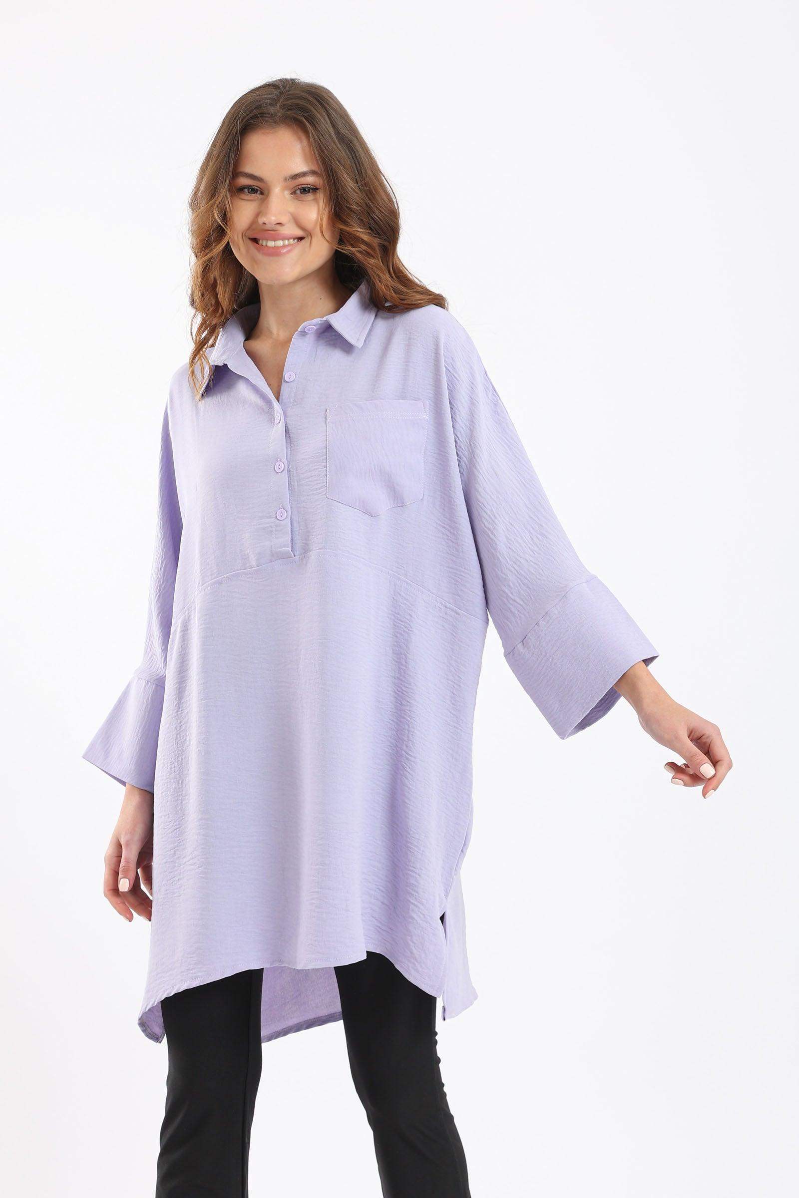 Classic Collar Long Shirt - Carina - كارينا