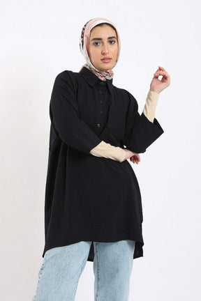 Classic Collar Long Shirt - Carina - كارينا