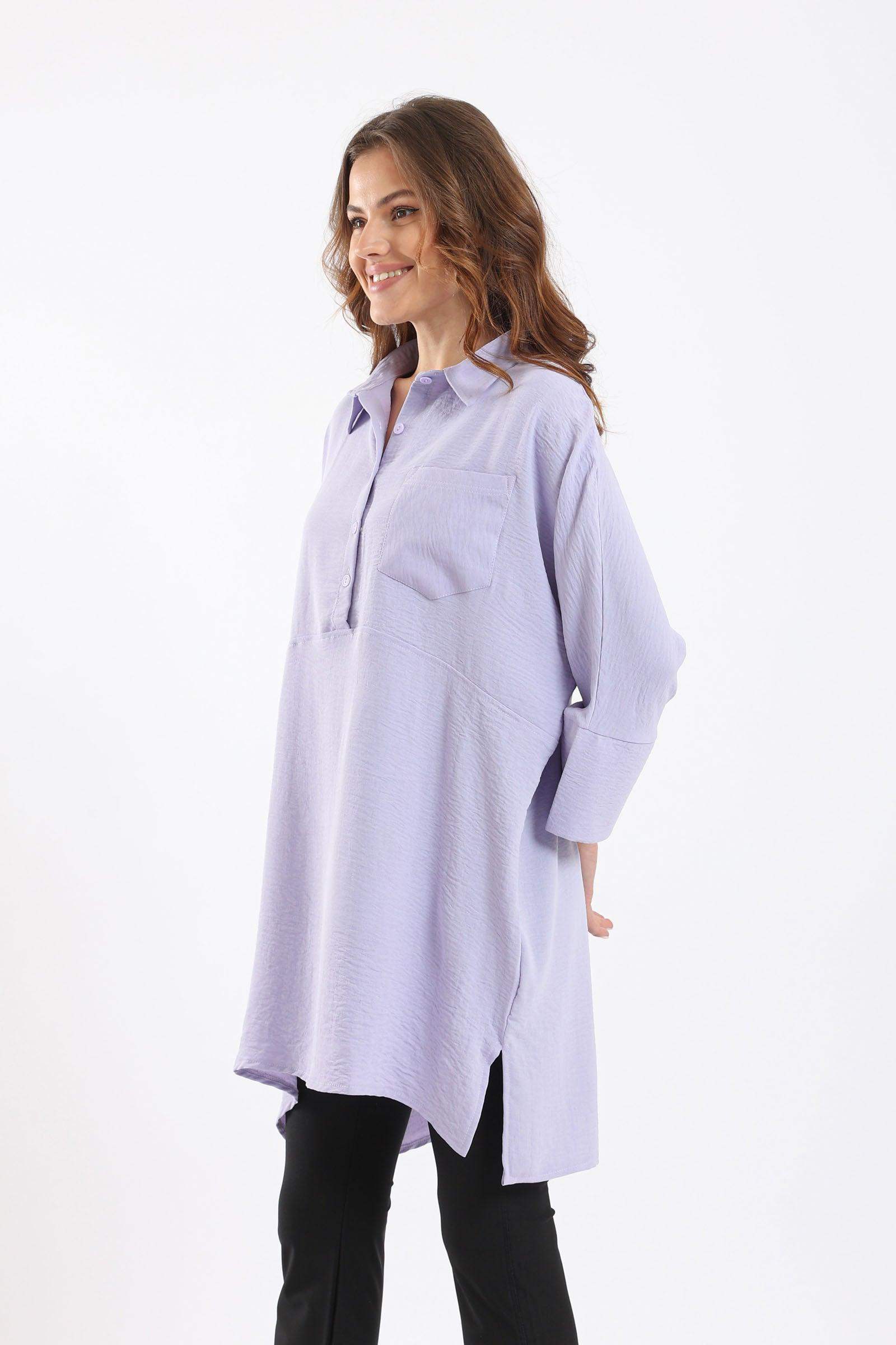 Classic Collar Long Shirt - Carina - كارينا