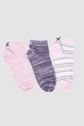 Cotton Ankle Socks - 3 Pairs - Carina - كارينا