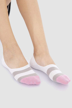 Cotton Invisible Socks - 3 Pairs - Carina - كارينا