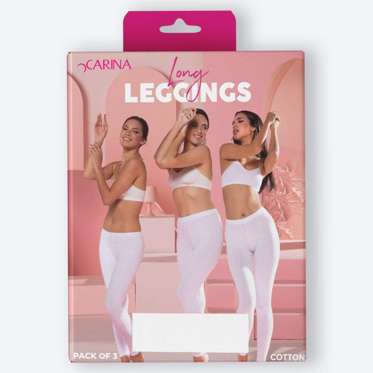 48 Pieces Cottonbell Ladies Cotton Leggings Size L - Womens Leggings