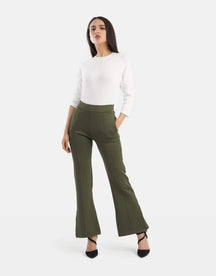 Flared Split-Hem Pants - Carina - كارينا