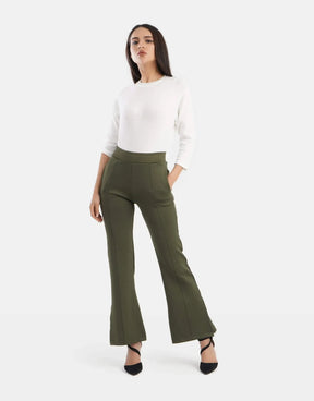 Flared Split-Hem Pants - Carina - كارينا