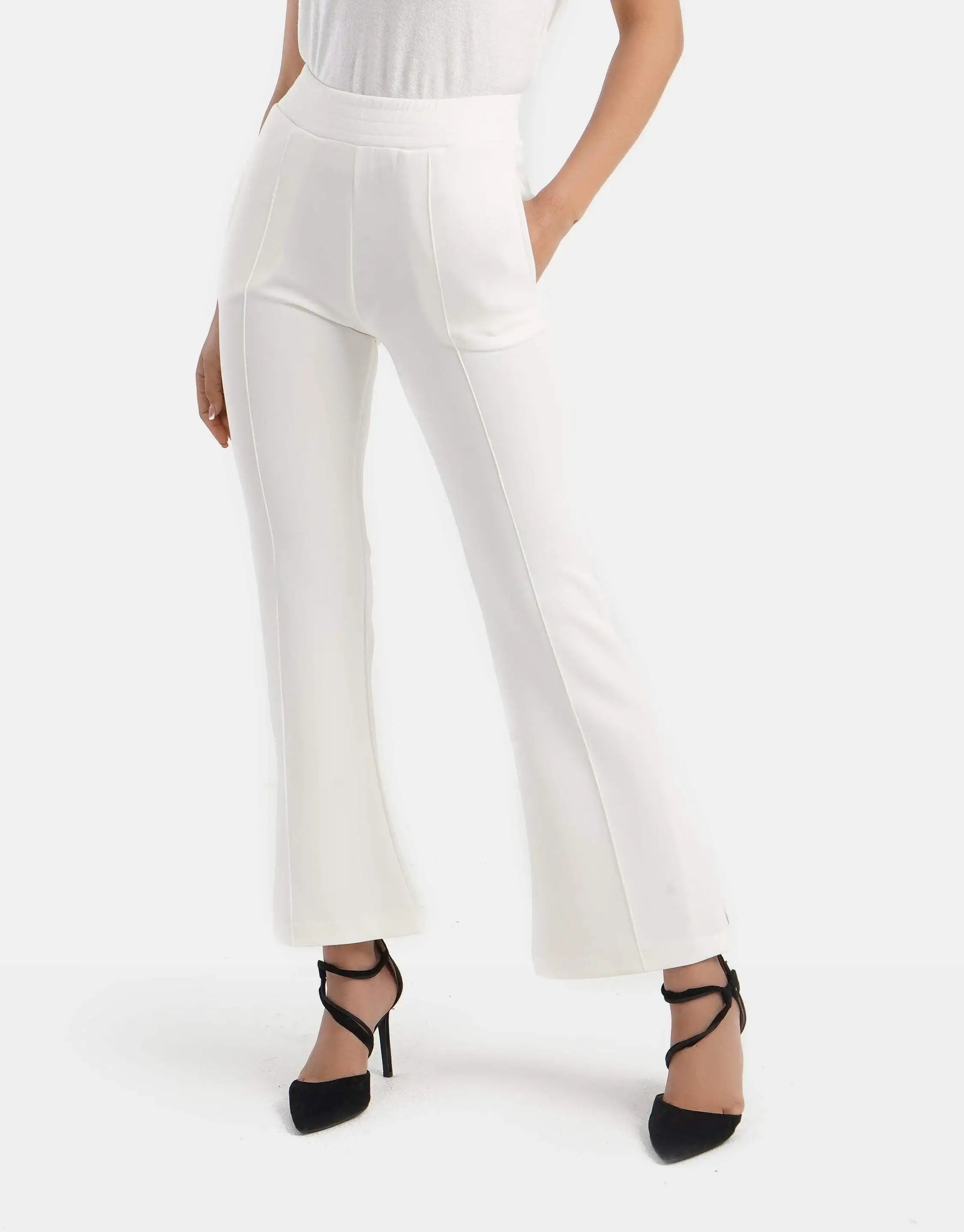 Flared Split-Hem Pants - Carina - كارينا