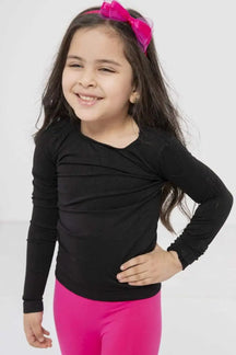 Girls Microfiber Long Sleeves Top Classic Girly-N - Carina - كارينا