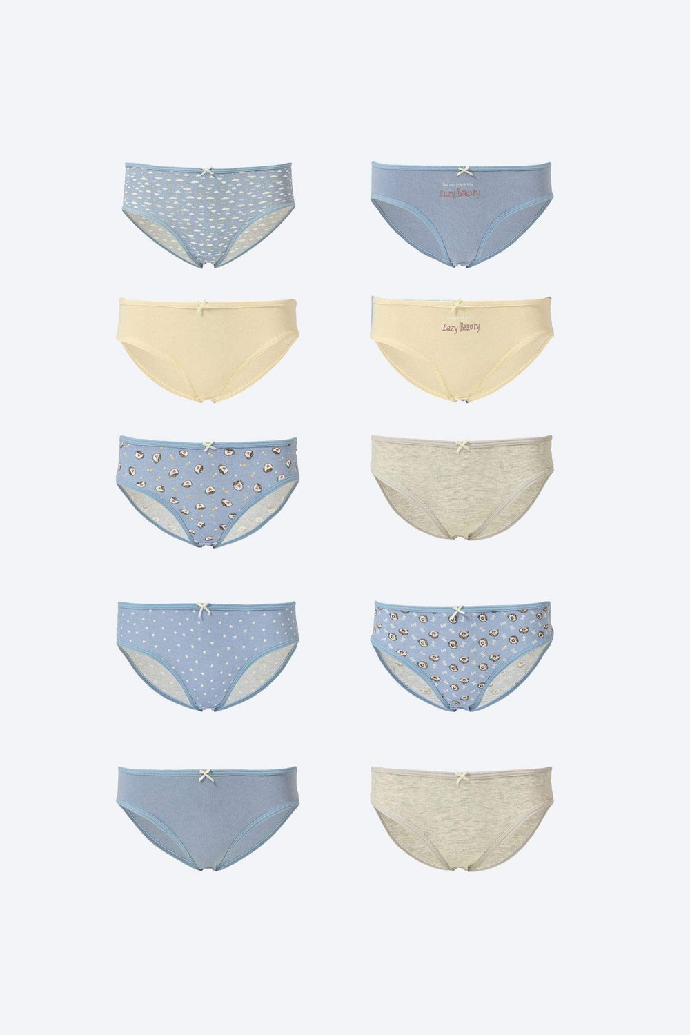 Girly Cotton Briefs (Pack of 10) - Carina - كارينا