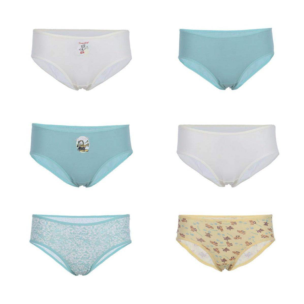 Girly Cotton Briefs (Pack of 6) - Carina - كارينا