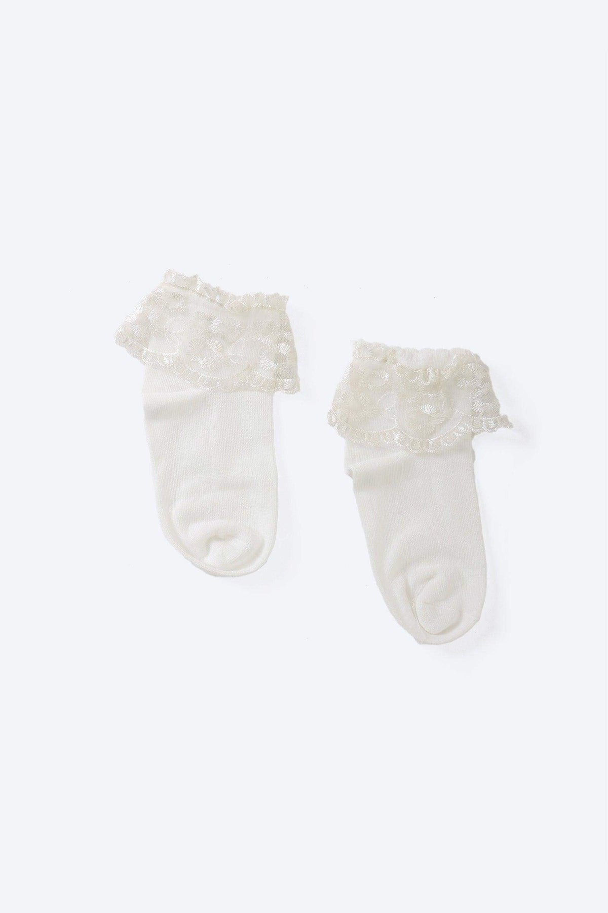 Girly Frilled Socks with Lace - Carina - كارينا