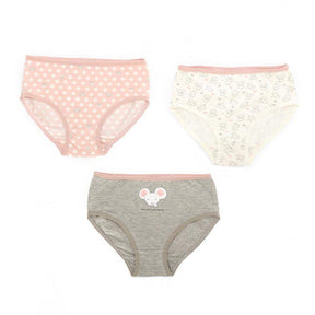 Girly Pack of 3 Brief Printed Panties - Carina - كارينا