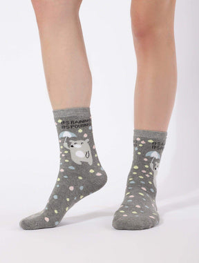 High Ankle Printed Socks - Carina - كارينا