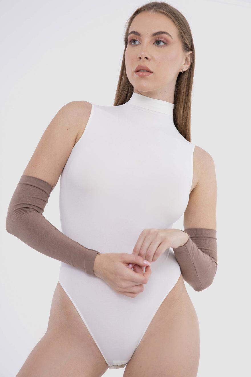 High Neck Sleeveless Bodysuit - Carina - كارينا