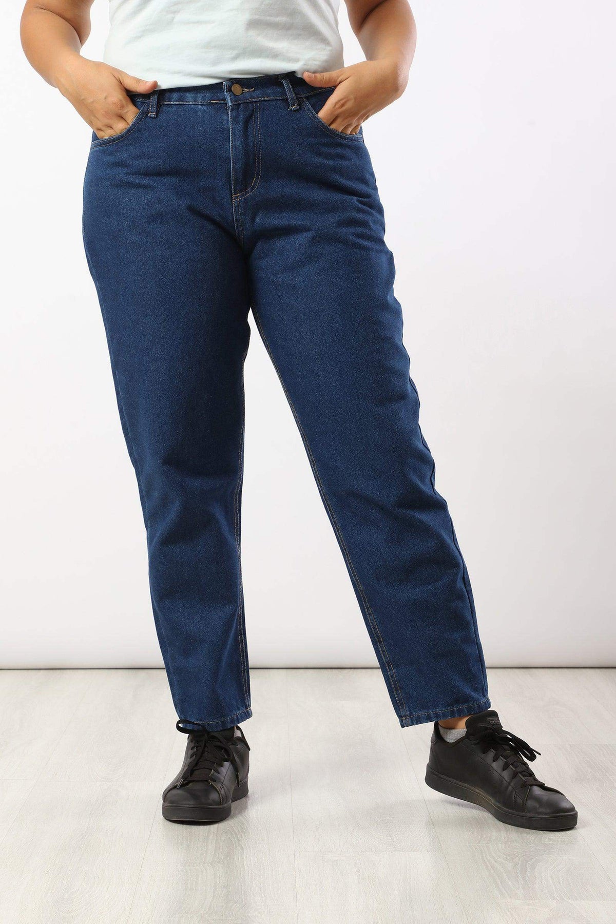 High Waisted Mom Jeans - Carina - كارينا